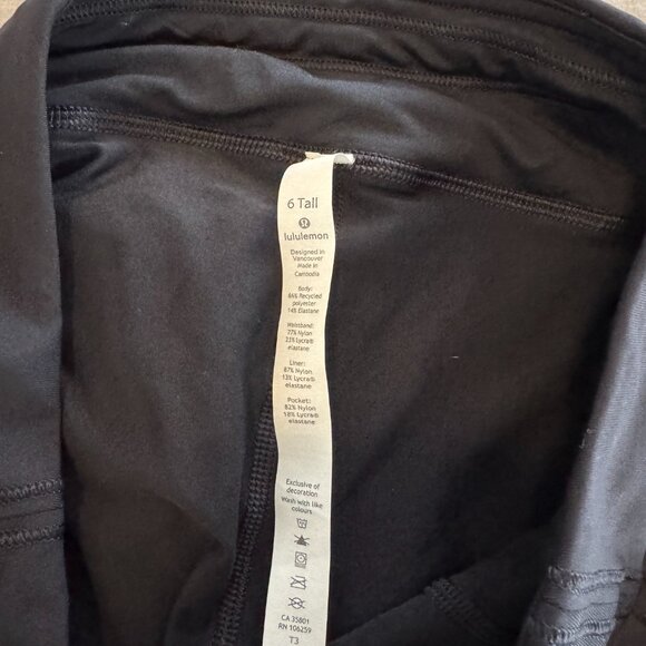 Lululemon Pace Rival Skirt (Tall) *4-way Stretch 15" Black - Picture 10 of 10